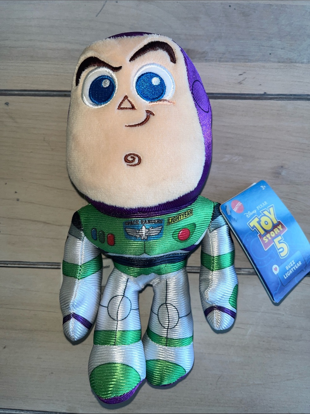 Toy Story 5 Buzz Lightyear Plush Toy - 9” - Purple, White & Green